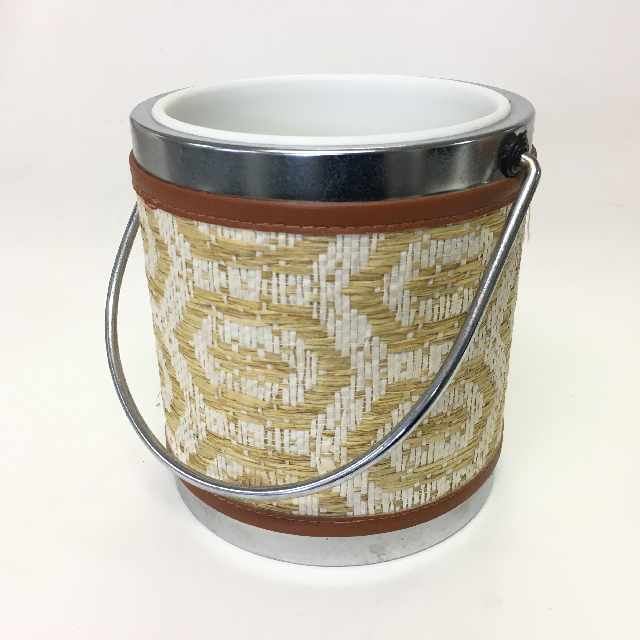 ICE BUCKET, 1960s Woven Design 